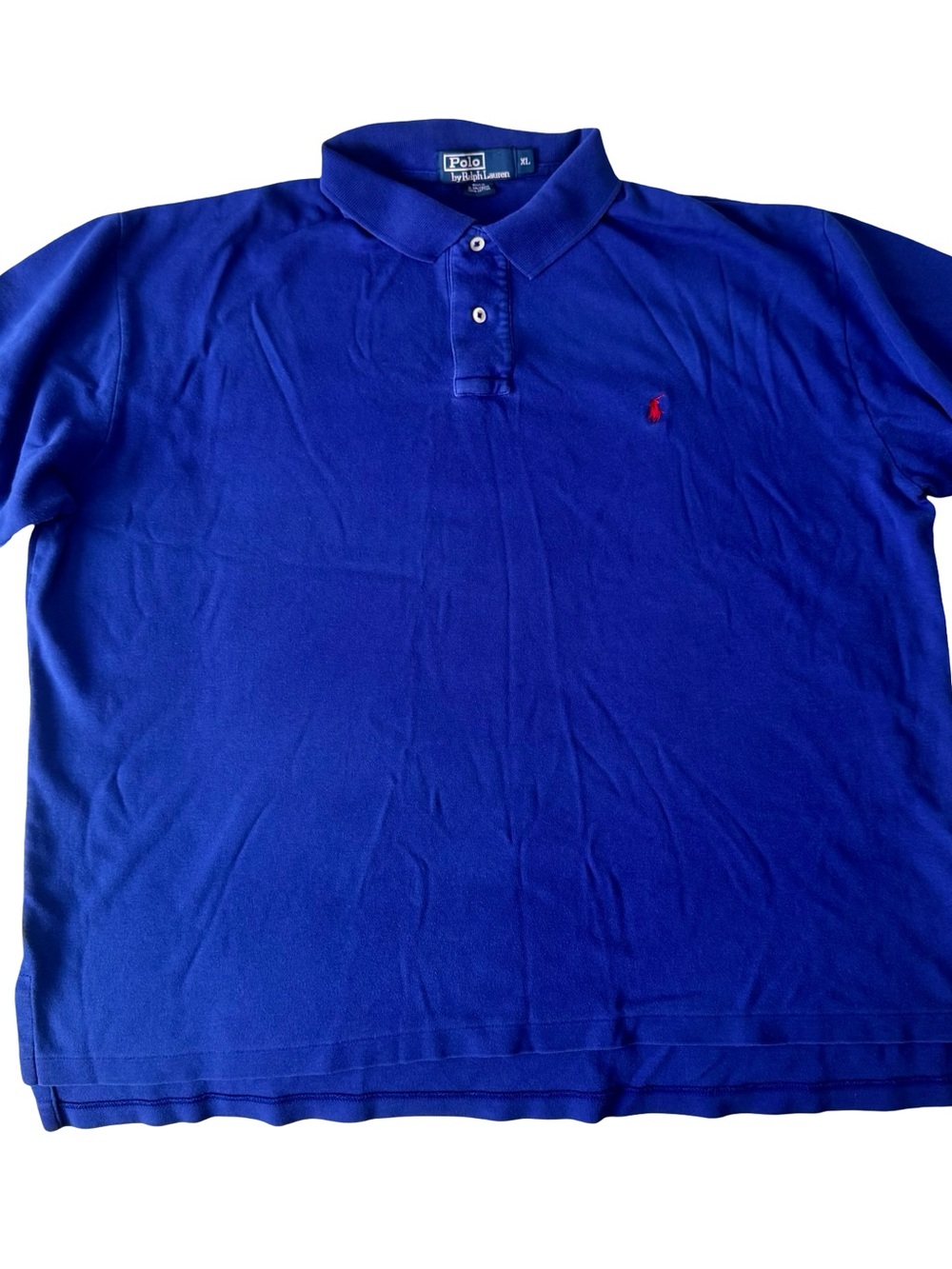 Polo Ralph Lauren Men's Blue 100% Cotton Short Sleeve Shirt Size XL